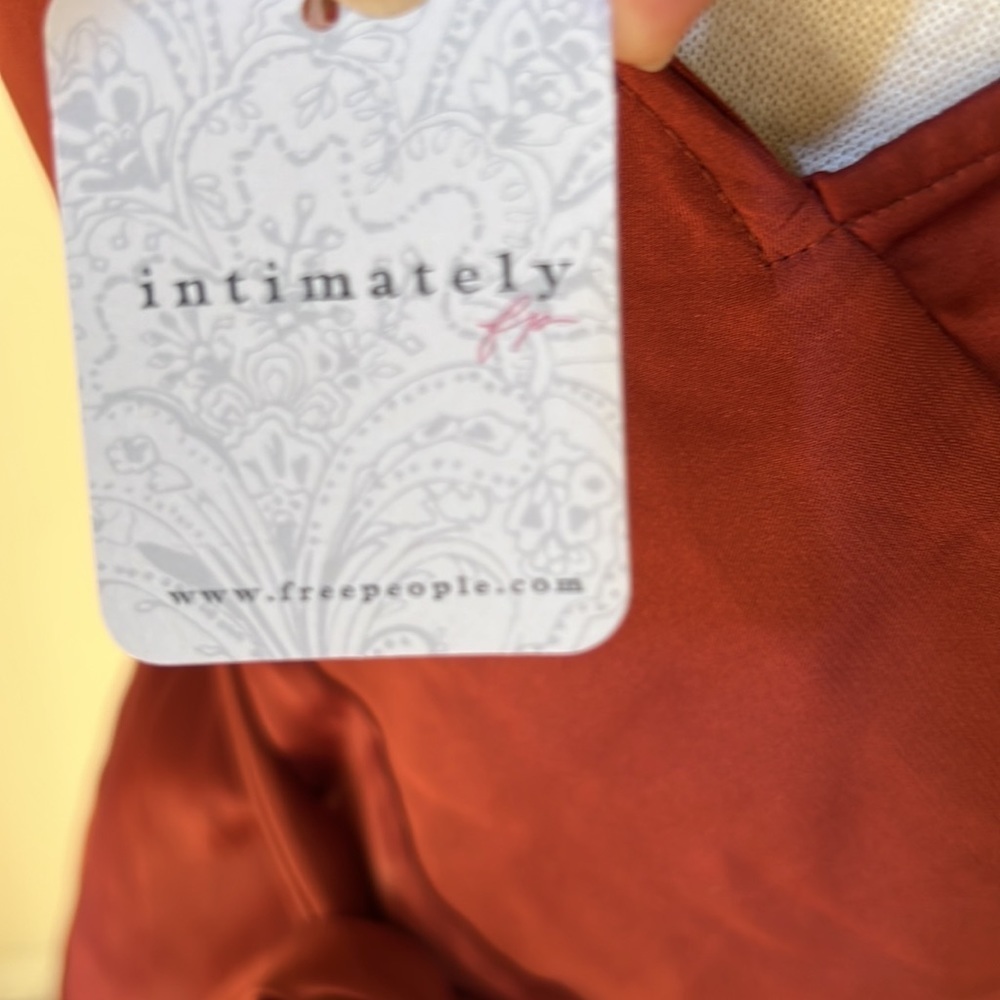 New! Free people intimately cowboy SZ XS like me wrap mini slip dress. - Picture 6 of 11